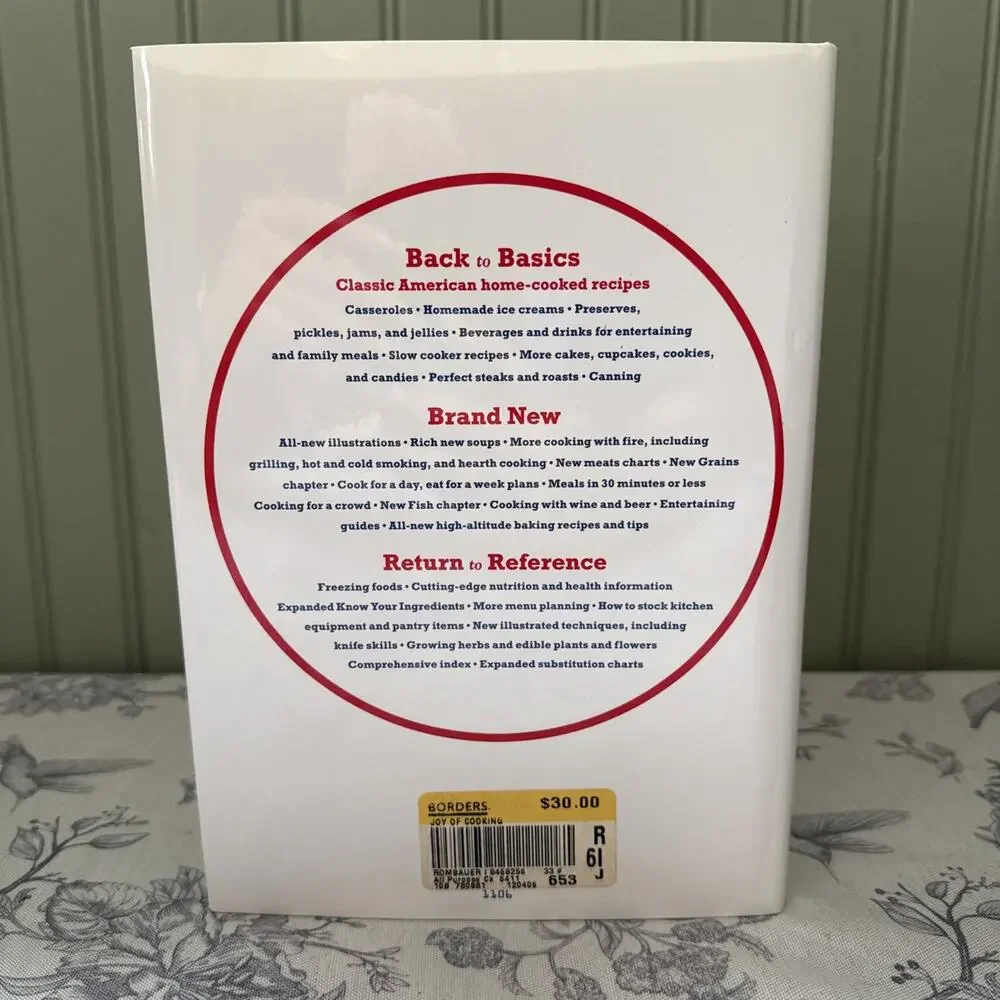 Joy Of Cooking Rombauer Becker 75th Anniversary Hardcover Cookbook 2006